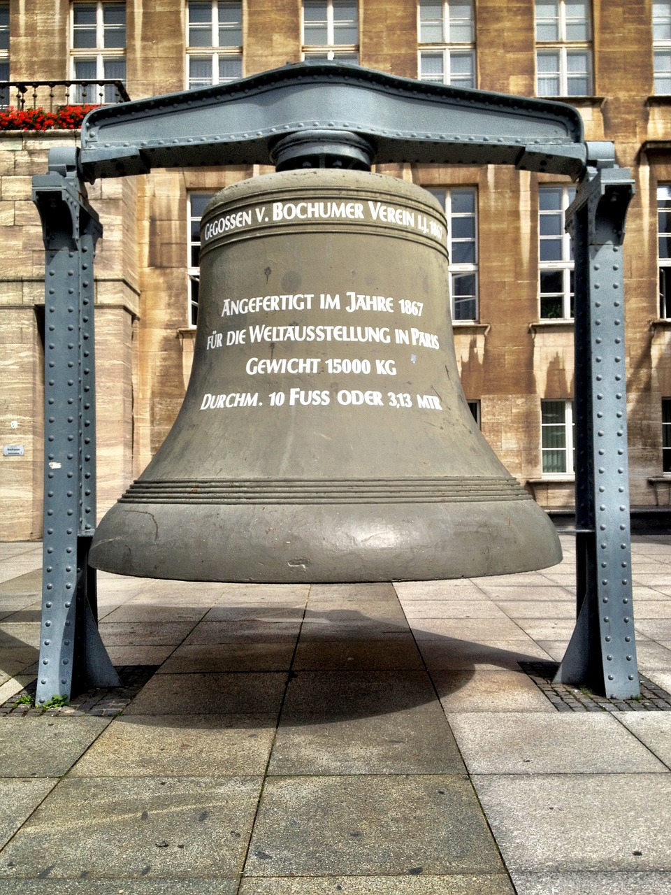 bell, stand, cast steel