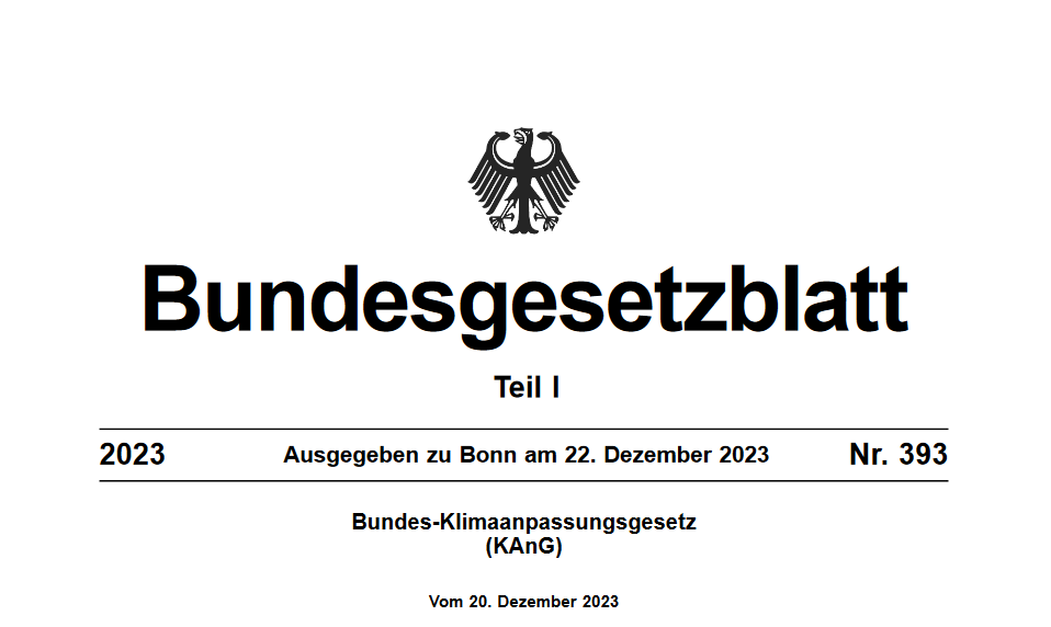 Das Kli­ma­an­pas­sungs­ge­setz (KAnG) – Über­blick und Details