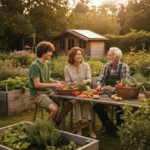 Drei Personen unterschiedlichen Alters – ein Jugendlicher, eine Frau mittleren