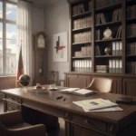 Friedrich Merz wird 70: Die besten Fakten und unnützes Wissen über den Bundeskanzler Elegantes Arbeitszimmer mit klassischer, aber moderner Note. Ein grosser Schreibtisch