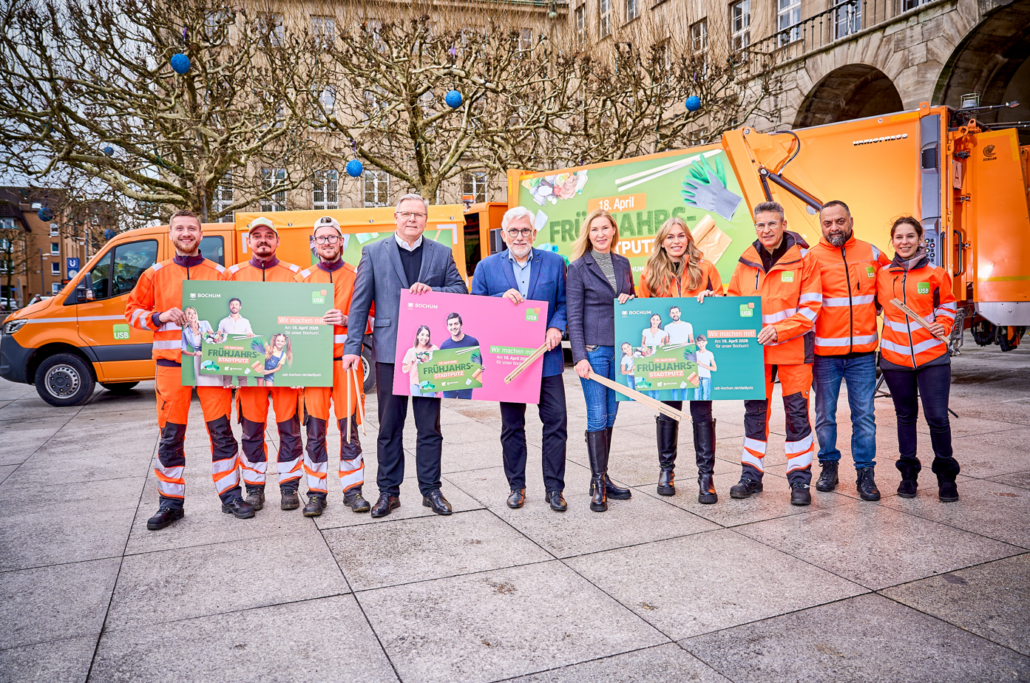 Frühjahrs-Stadtputz 2026 in Bochum: Termin am 18. April für die stadtweite Aufräumaktion steht fest Frühjahrs-Stadtputz 2026 in Bochum: Termin am 18. April für die stadtweite Aufräumaktion steht fest